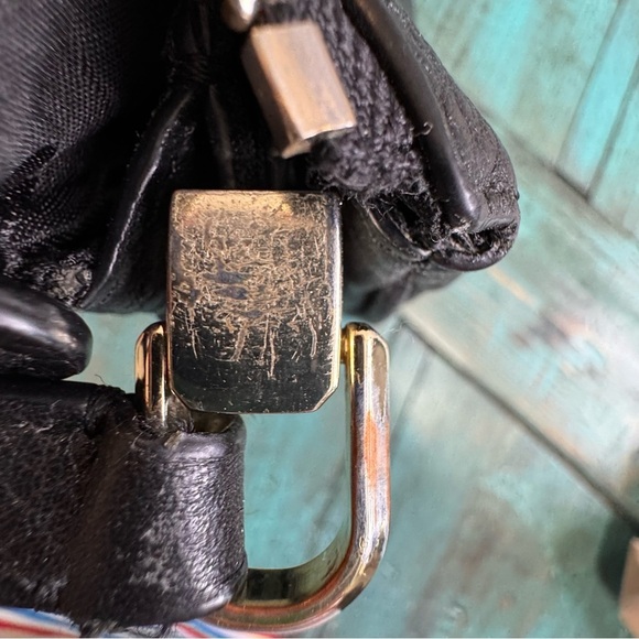 Kate Spade Triple Gusset Crossbody Handbag Black Pebble Leather $279 - Picture 13 of 13